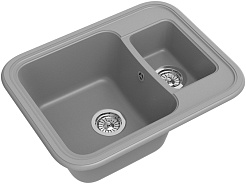 Ewigstein Мойка кухонная Antik 60K серый металлик – фотография-1